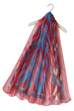 Load image into Gallery viewer, Vibrant Zigzag Print Chiffon Scarf
