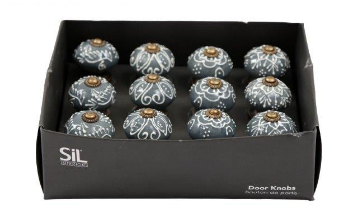 VINTAGE BLUE DRAWER KNOBS