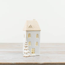 Load image into Gallery viewer, LED Festive House w/ Gold Detail
