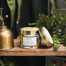 Load image into Gallery viewer, Meyer Lemon &amp; Pink Grapefruit Candle in a Matt Gold Tin
