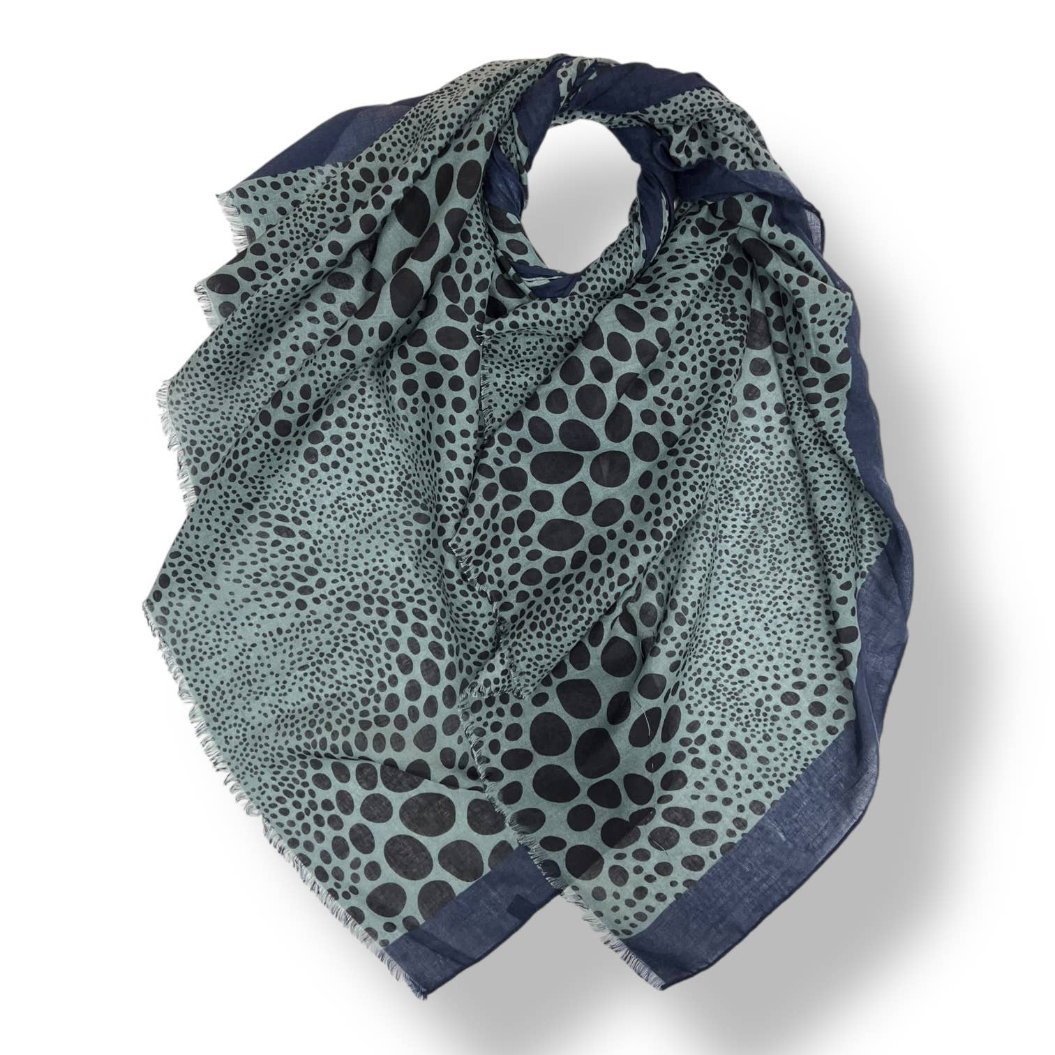 Leopard dots print scarf