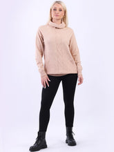Load image into Gallery viewer, Plain Fitted Turtle Neck Rib Knit Jumper
