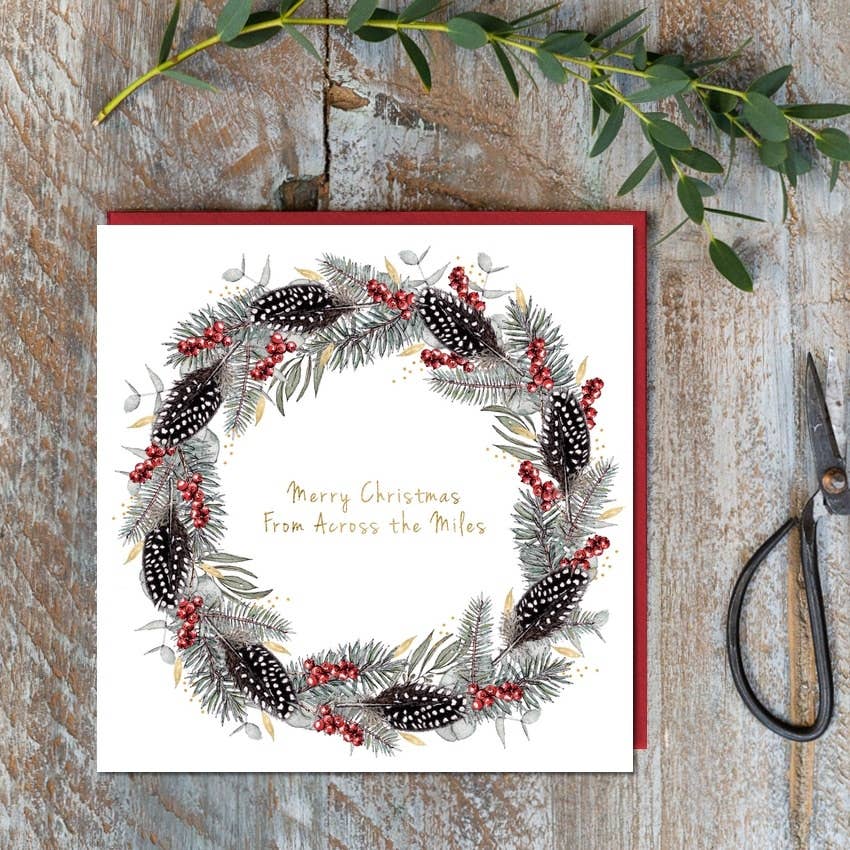 Merry Christmas From Across the Miles Card (Cello-Free)