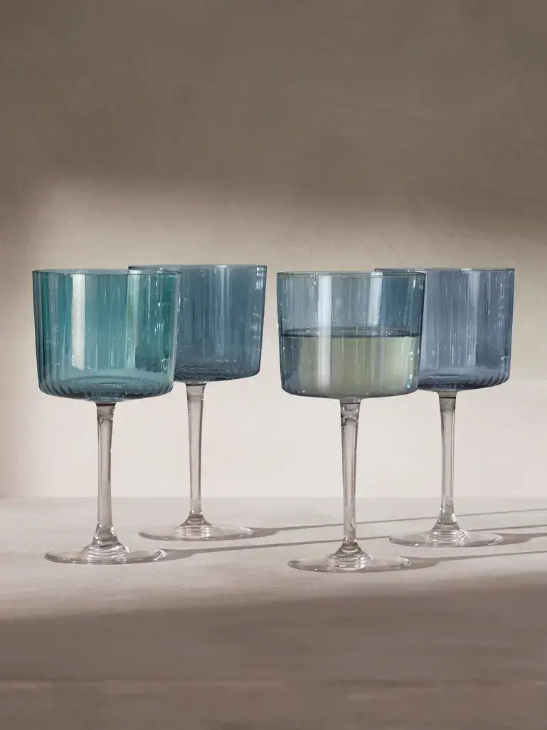 LSA Gems Wine Glass Sapphire x 4