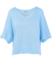 Load image into Gallery viewer, Cotton Blend V Neck Tunic Top
