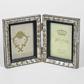 Silver Hinged Double Frames