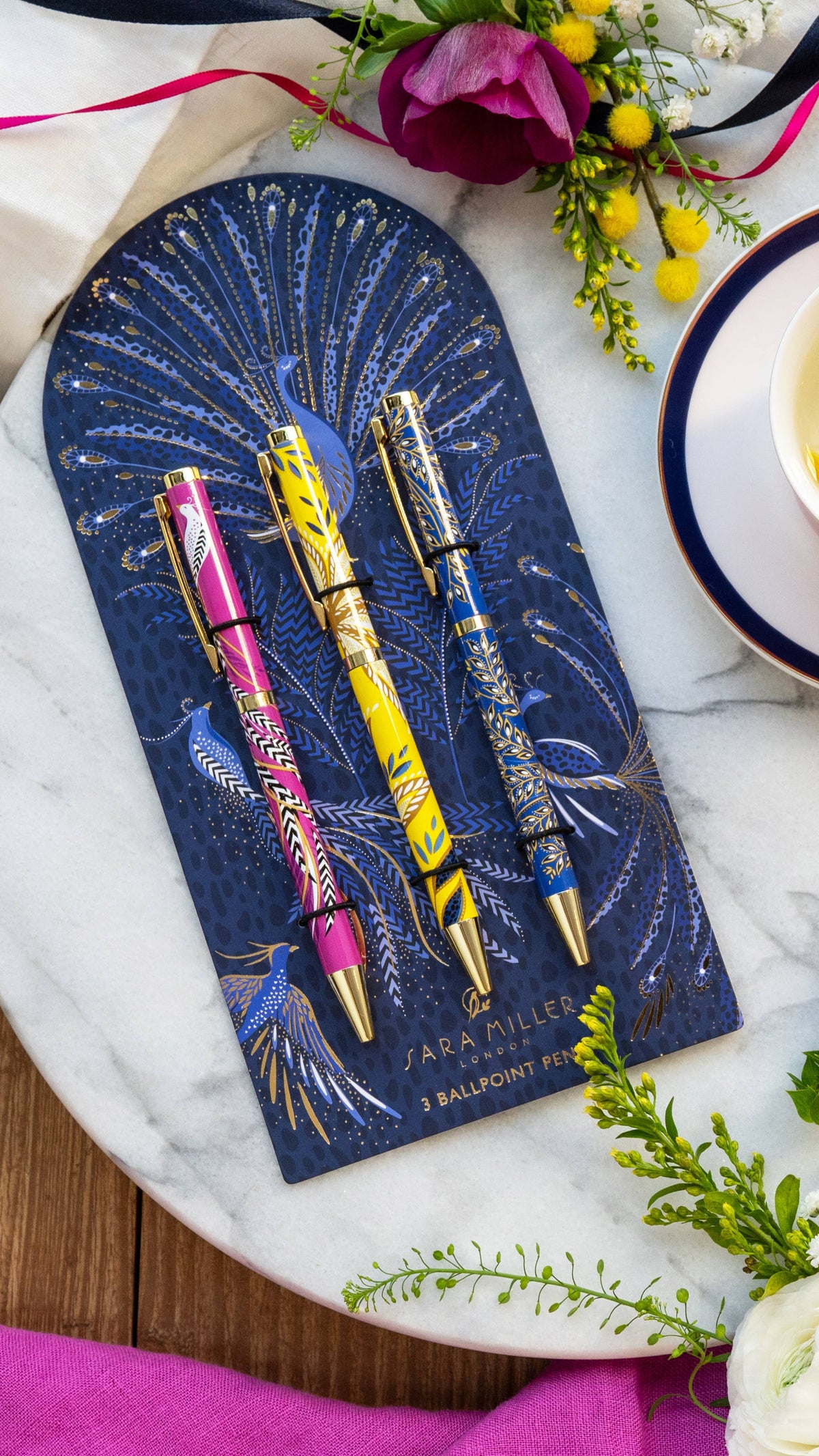 Sara Miller Birthday - Set of 3 Pens