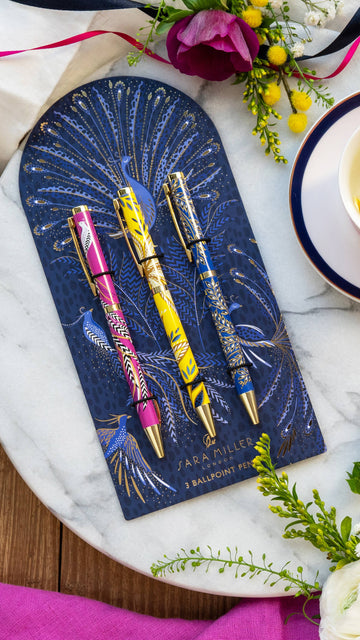 Sara Miller Birthday - Set of 3 Pens