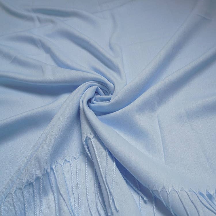 Plain Light Cotton Mix Large Scarf