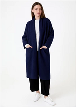 Load image into Gallery viewer, Soft Tweed Roll Collar Coatigan
