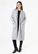 Load image into Gallery viewer, Soft Tweed Roll Collar Coatigan
