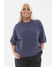 Load image into Gallery viewer, Soft Tweed Short Sleeve Raglan Jumper
