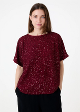 Load image into Gallery viewer, Sequin Jersey Batwing Top
