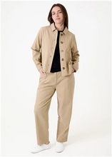 Load image into Gallery viewer, Balloon Leg Elastic Waist Cotton Twill Trousers
