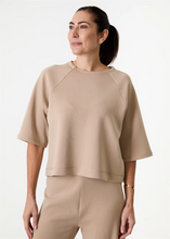 Load image into Gallery viewer, Luxe Jersey Boxy Short Sleeve Sweatshirt
