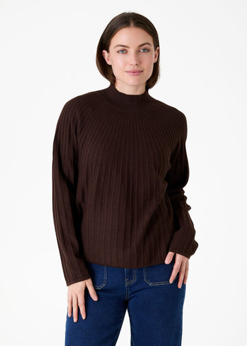 Cashmere Like Sunray Turtle Neck Jumper