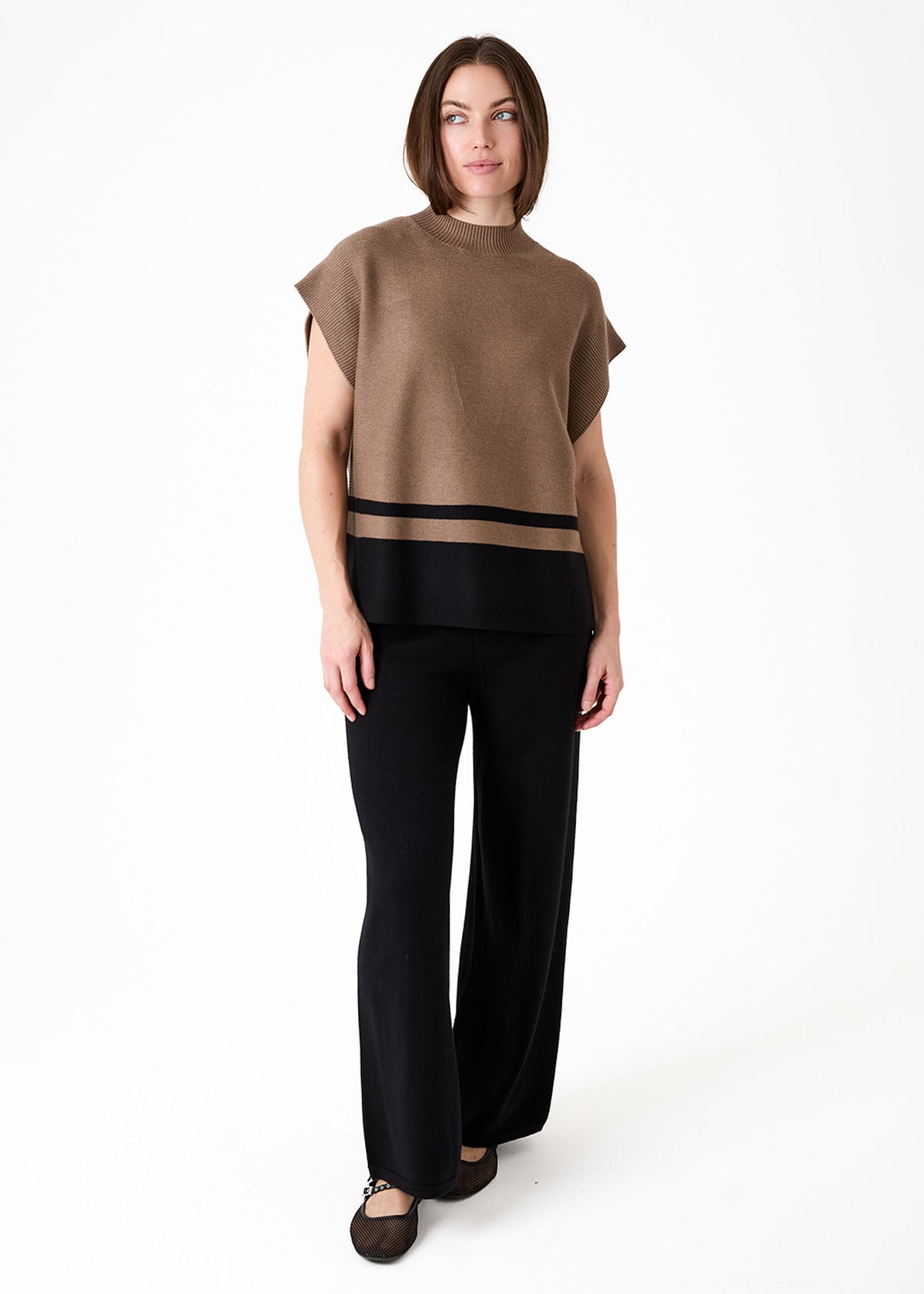 Cashmere Like Straight Leg Trouser