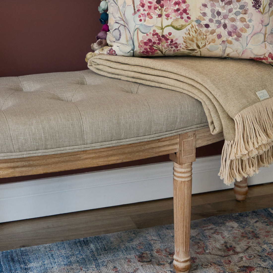 Annette Bench (footstool) Natural