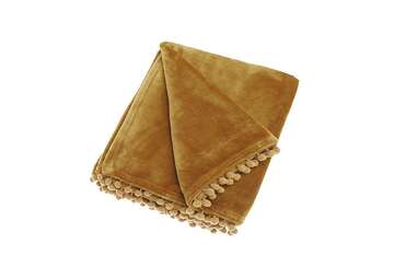 Cashmere touch fleece throw