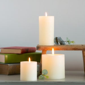 Rustic Pillar Candle