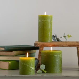 Rustic Pillar Candle