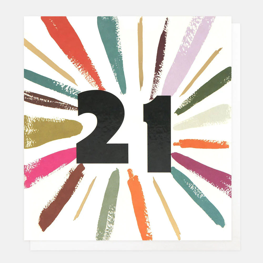 Age Birthday Multicolour Burst
