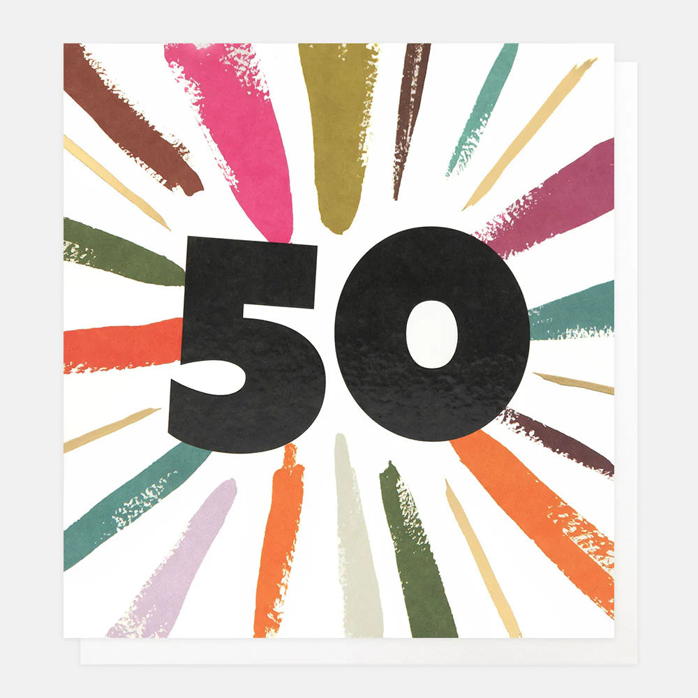 Age Birthday Multicolour Burst