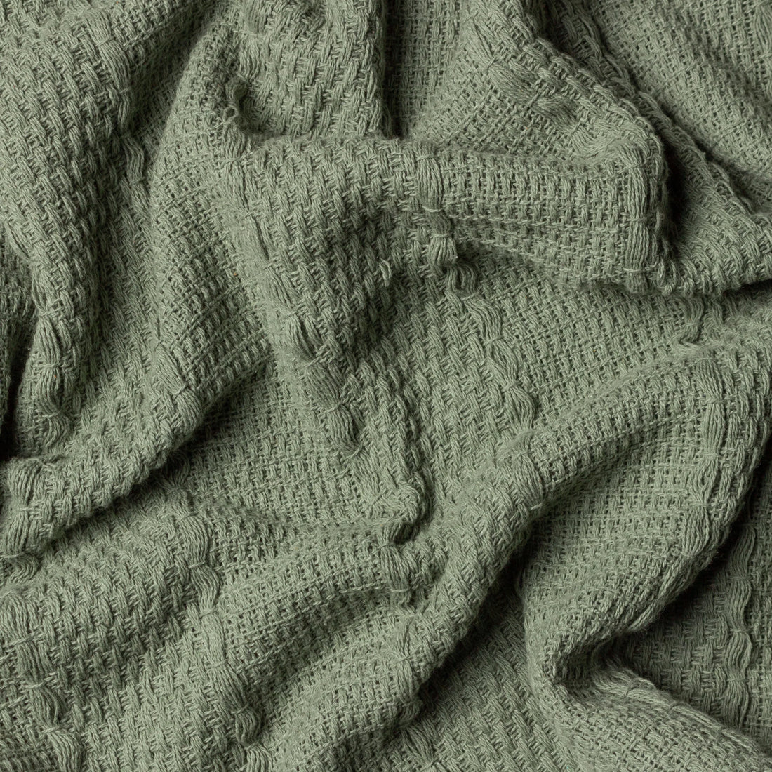 Caliche Woven Tasselled Throw Khaki