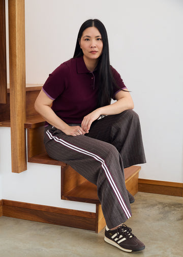 Cashmere Like Knitted Polo Skirt