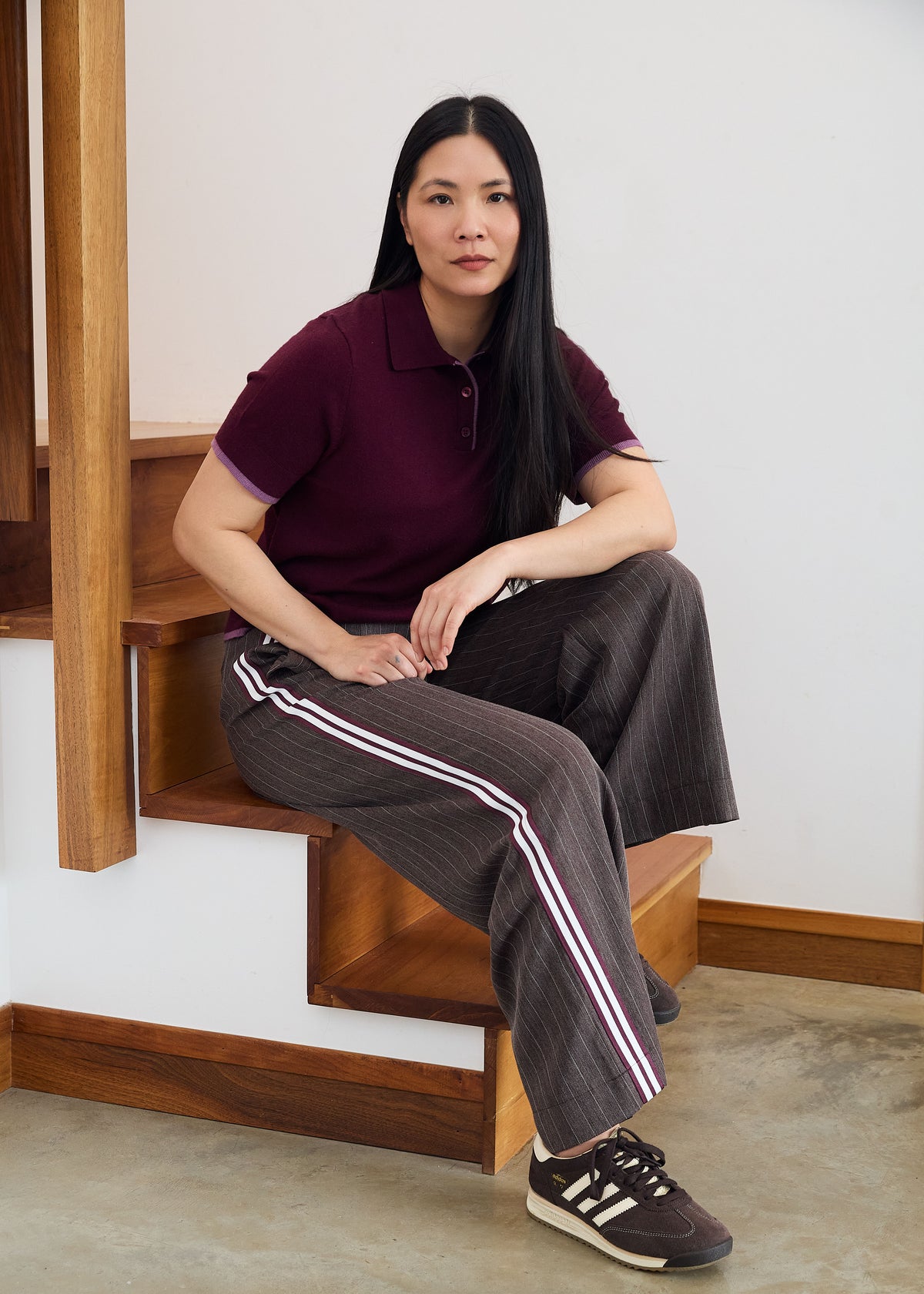 Cashmere Like Knitted Polo Skirt