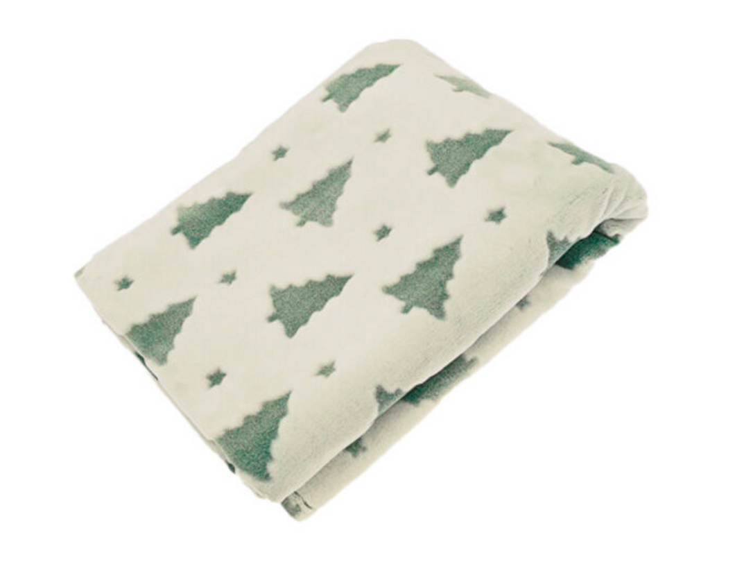 Christmas tree throw