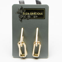 Load image into Gallery viewer, Elongated Link Earrings
