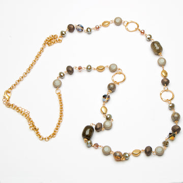 Natural Stone Bead Necklace