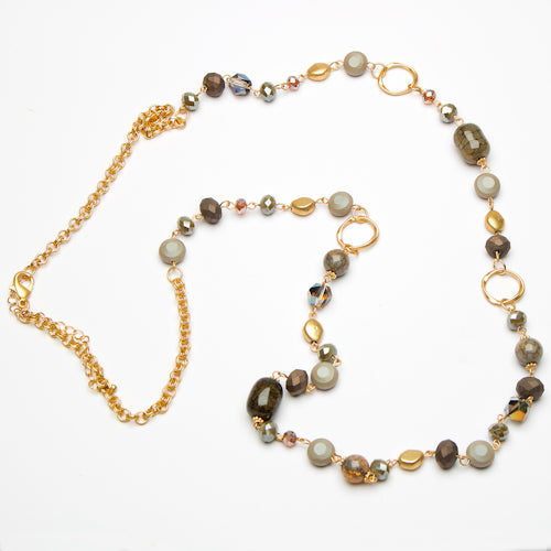 Natural Stone Bead Necklace