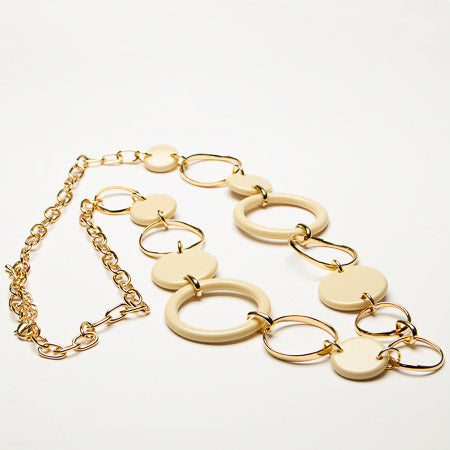 Long necklace circular link