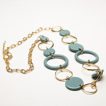 Long necklace circular link
