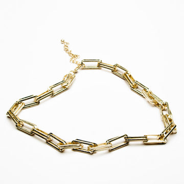 Oblong Chain Link Necklace