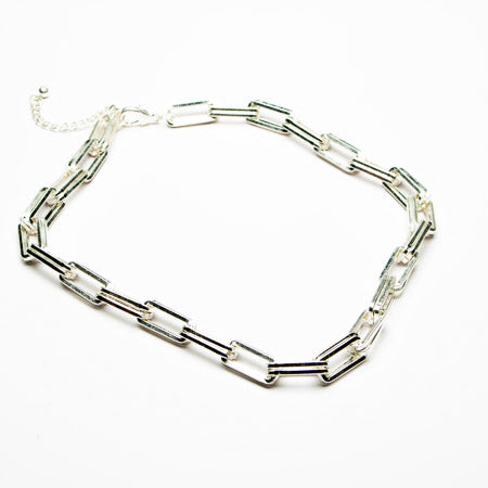 Oblong Chain Link Necklace