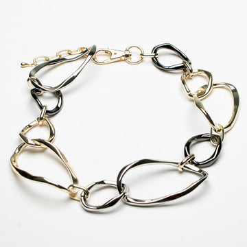 Mixed Colour Link Short Necklace