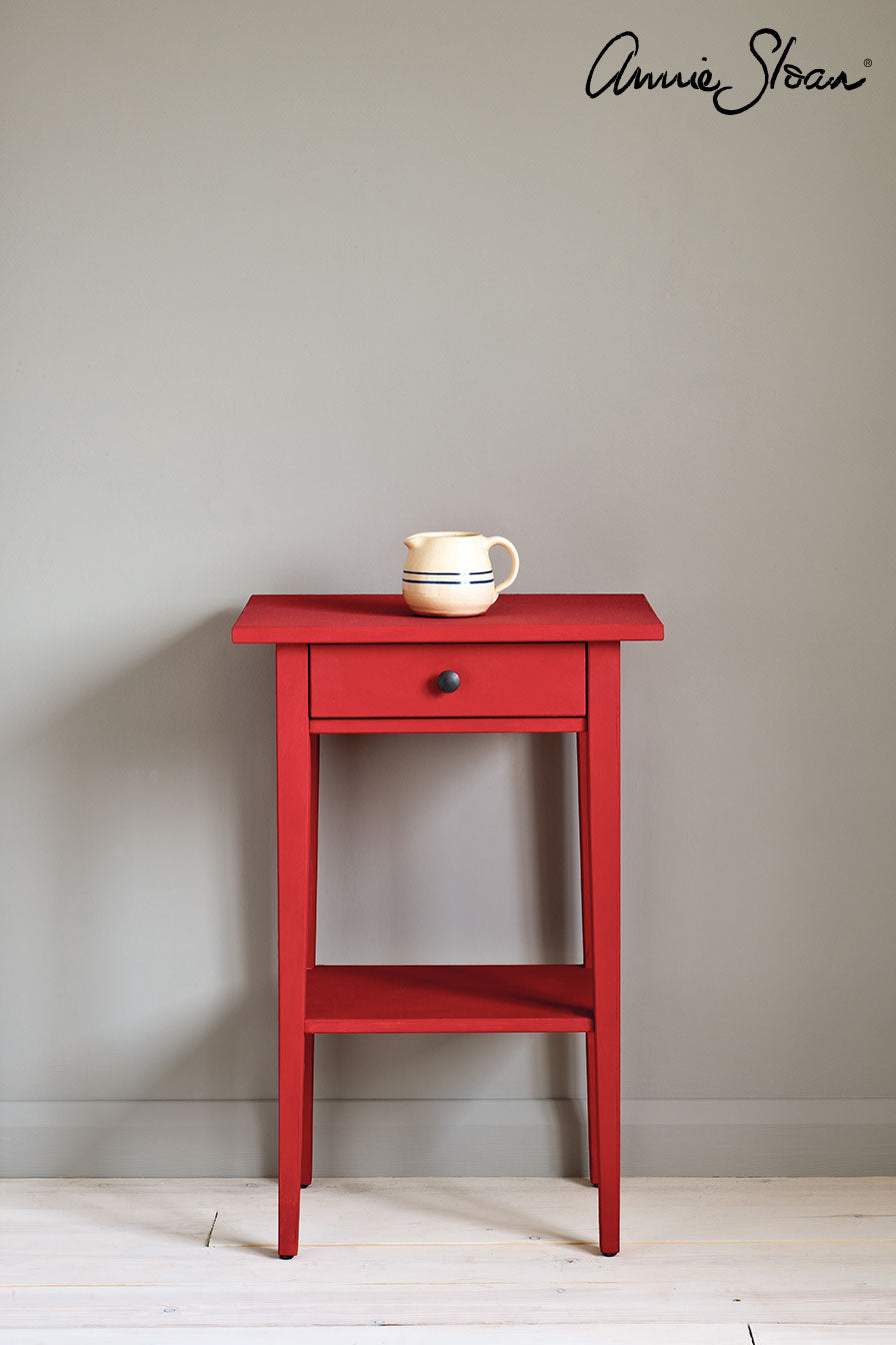 Side table painted in Annie Sloan Emperor Silk Chalk Paint