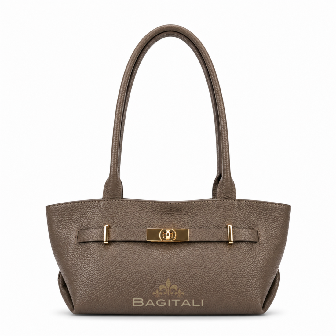 Grain Leather Shoulder Bag