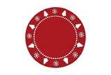 Festive felt placemat red