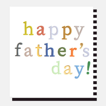 Colourful Text Father's Day Card