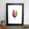 Spring Chicken 12×16″ Mounted Fine Art
