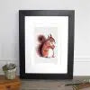 Sweet Hazel (Squirrel) 12×16″ Mounted Fine Art Print