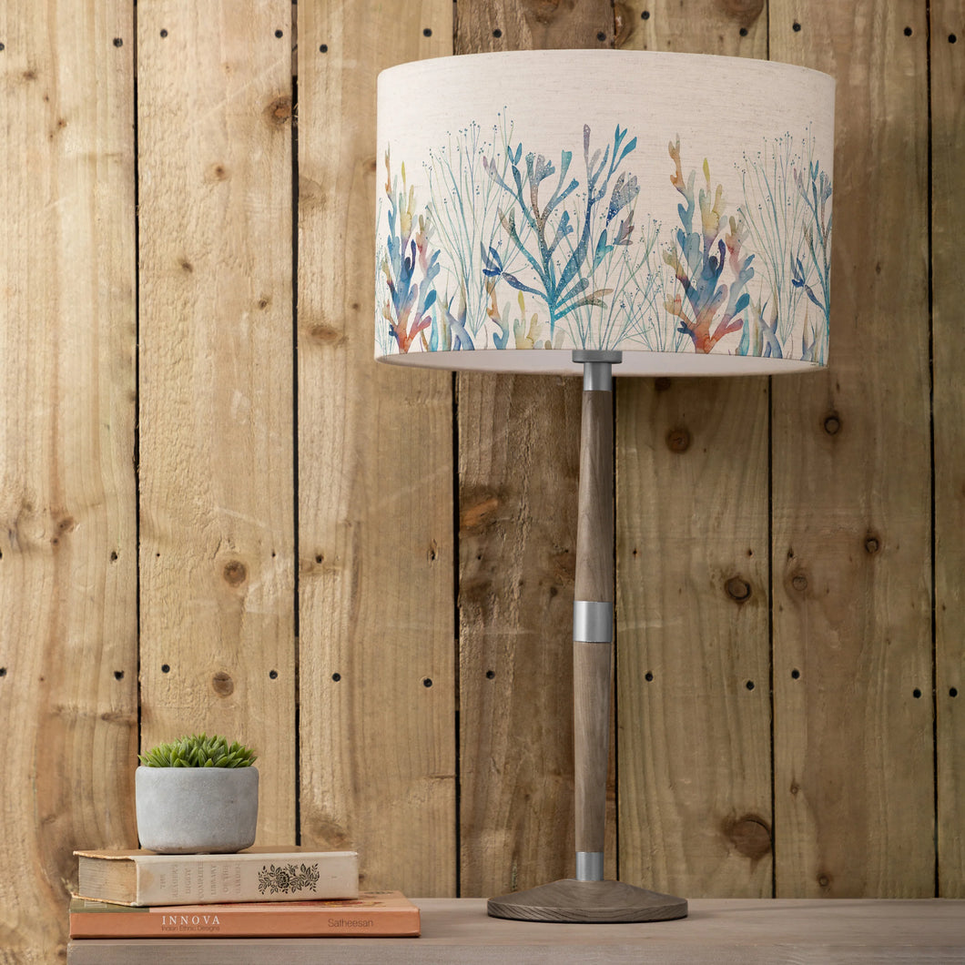 Coral Reef Eva & Solensis Complete Table Lamp Grey/Cobalt