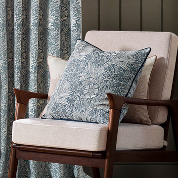 Morris & Co Marigold Piped Jacquard Square Cushion