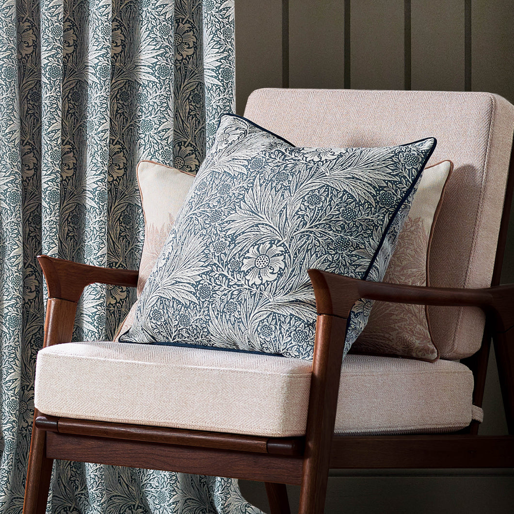 Marigold Piped Jacquard Cushion