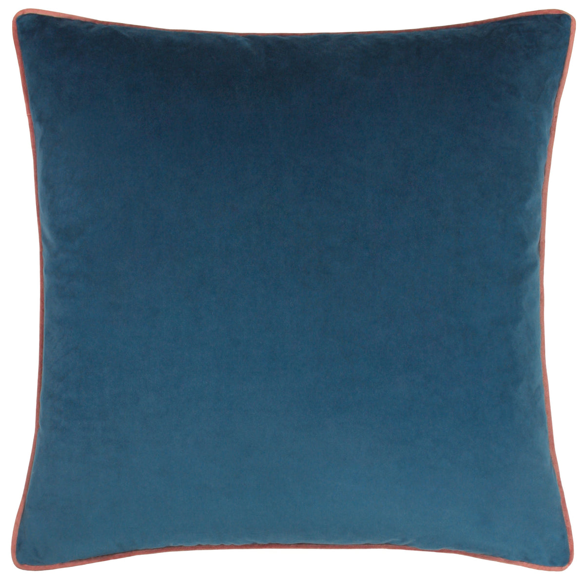 Furn velvet cushions with coloured piping