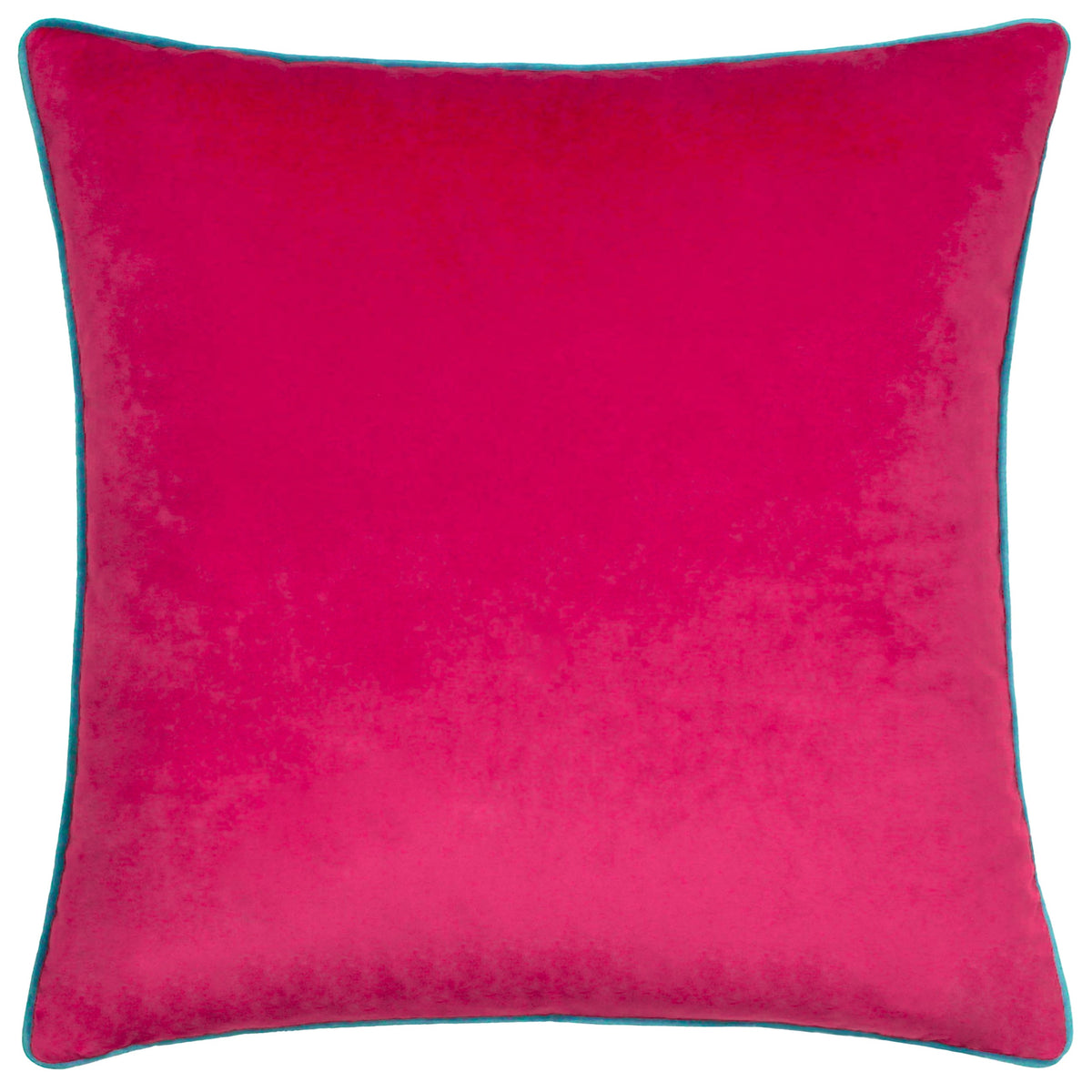 Velvet cushions with coordinating velvet piping from Furn